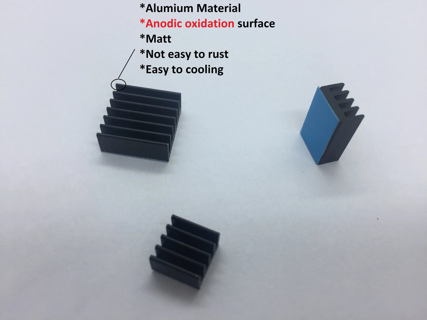 Custom Hot Raspberry Pi Heat Sink 1 Aluminum Raspberry Pi 4 Heat Sinks (Set of 3)-black Manufacturer