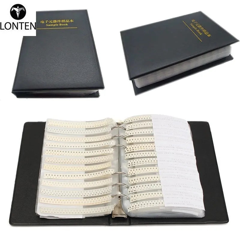 Custom Lonten New 1Pc 0805 SMD Sample Book 5% 63Values 3025Pcs YAGEO Resistor Assortment Kit and 17Values 700PcsCapacitor Set o Manufacturer