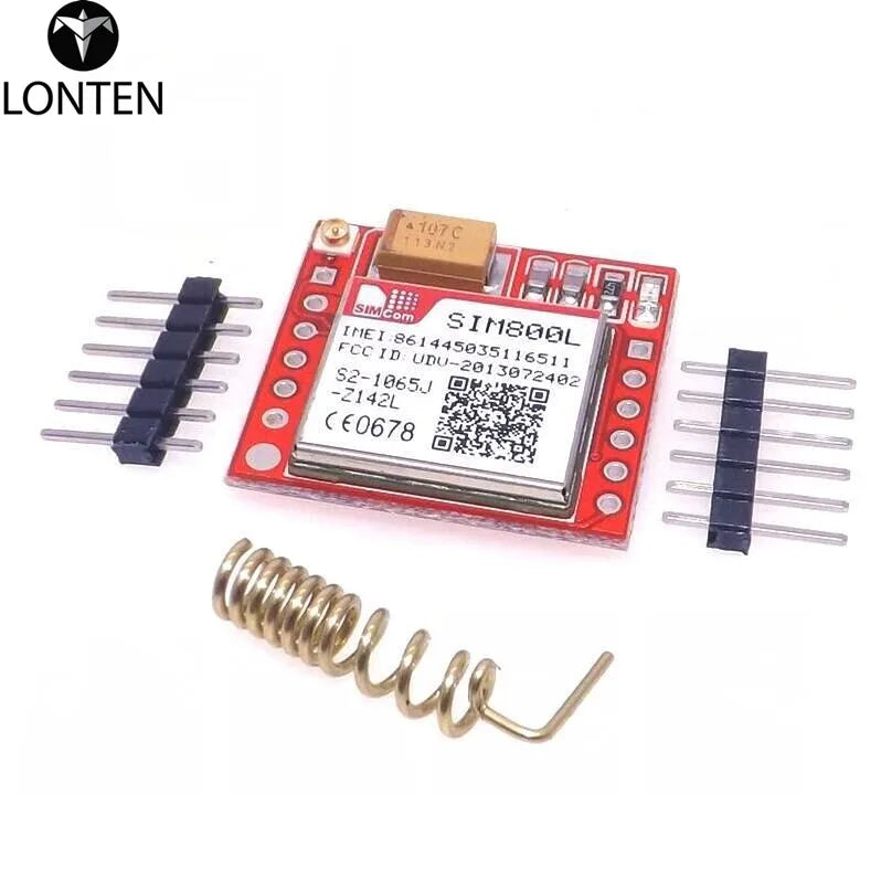 Custom Lonten New Smallest SIM800L GPRS GSM Module MicroSIM Card Core BOard Quad-band TTL Serial Port Manufacturer