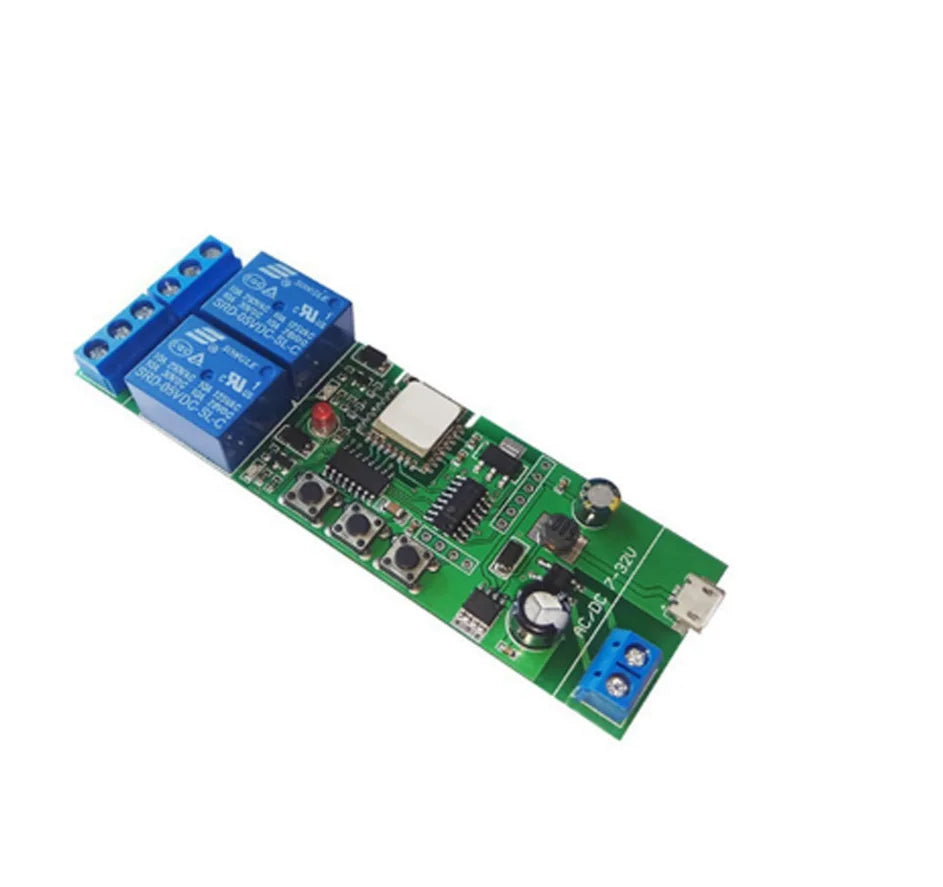 Custom Lonten DC7-32V/5V 2 Channel 10A smart Relay Wireless Delay WiFi Relay Module APP Remote Control for Smart Home Android IOS Manufacturer