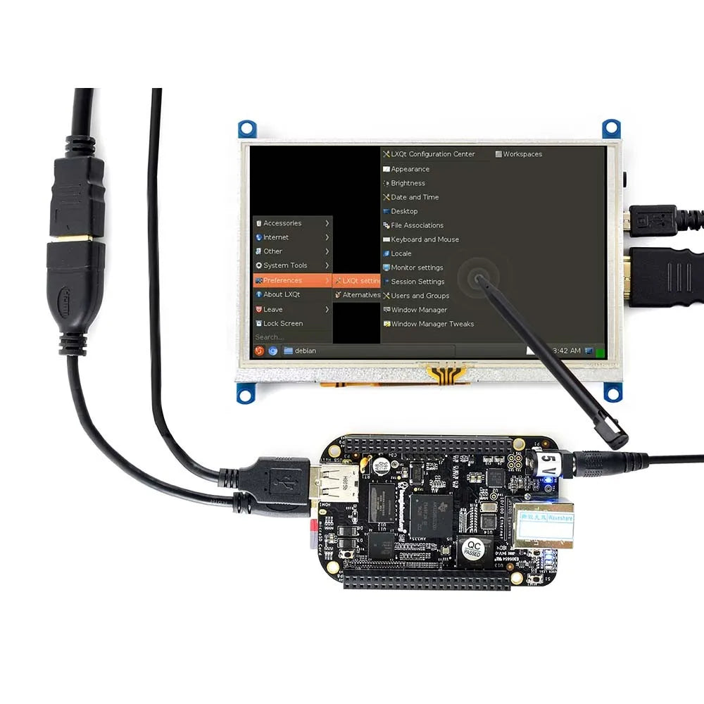 Custom 5inch, 800x480,Resistive Touch Screen LCD, interface,support Raspberry Pi,BB Black,Banana Pi, 10/8.1/8/7 Manufacturer