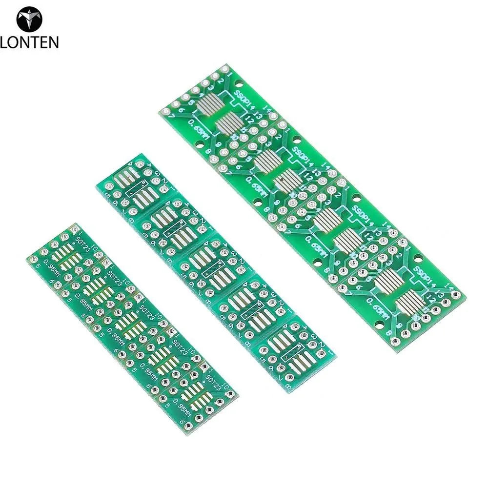 Custom Lonten NEW 35Pcs 7 Values Each 5 PCB Board Kit SMD Turn To DIP SOP MSOP SSOP TSSOP SOT23 8 10 14 16 20 24 28 SMT To DIP Manufacturer