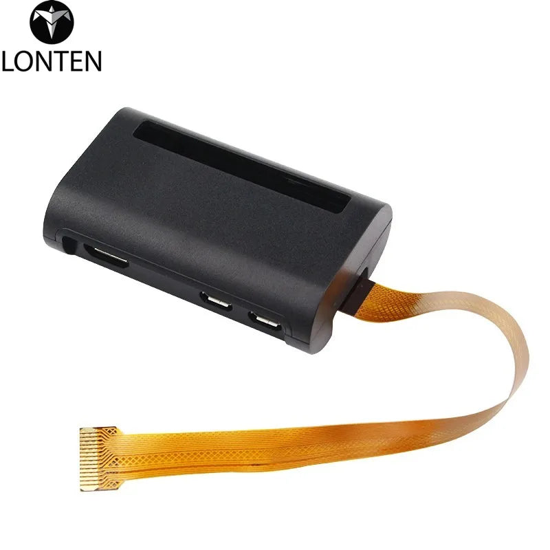 Custom Lonten Raspberry Pi Zero W ABS Case Black Plastic Box Shell Enclosure for Raspberry Pi Zero V1.3 Manufacturer