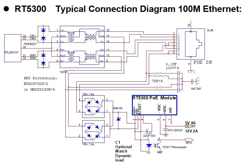 Custom 5V 12V 24V 2A 30W POE PD Isolation Module
