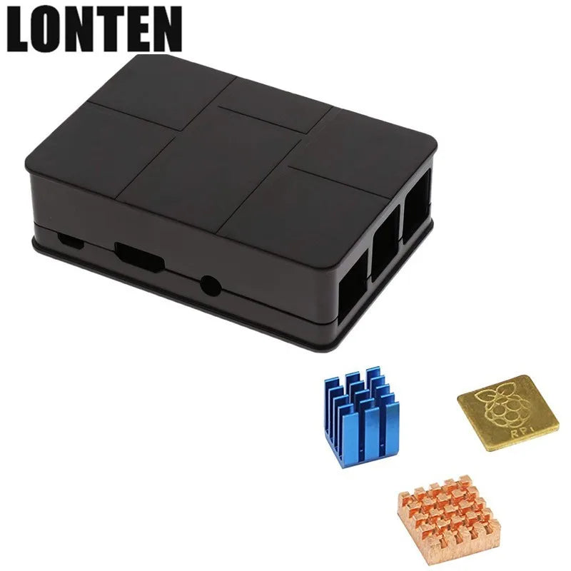 Custom For Raspberry Pi 3 Model B ABS Case Black Protective Case Cover Shell Enclosure Box for Raspberry Pi 3 Model B Manufacturer