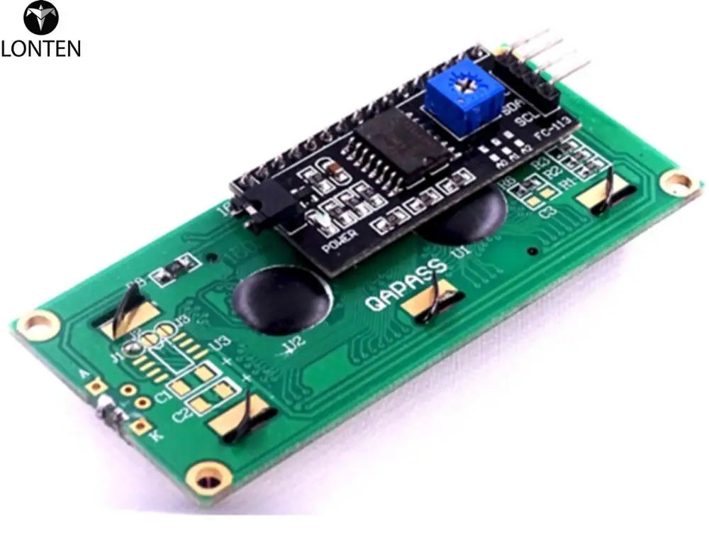 Custom Lonten 20PCS LCD1602 1602 module Blue Green screen 16x2 Character LCD Display Module HD44780 Controller blue black light Manufacturer