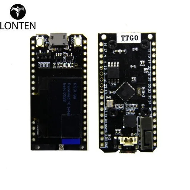 Custom Lonten 2Pcs TTGO LORA32 868/915Mhz ESP32 LoRa OLED 0.96 Inch Blue Display Development Board Module Manufacturer