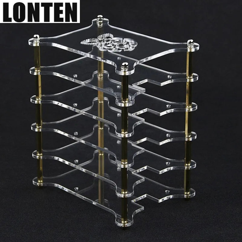 Custom Lonten Raspberry Pi 3 Model B+ Plus Acrylic Clear Case 5-layers with Logo Transparent Shell Acrylic Enclosure Box for Raspberry Manufacturer