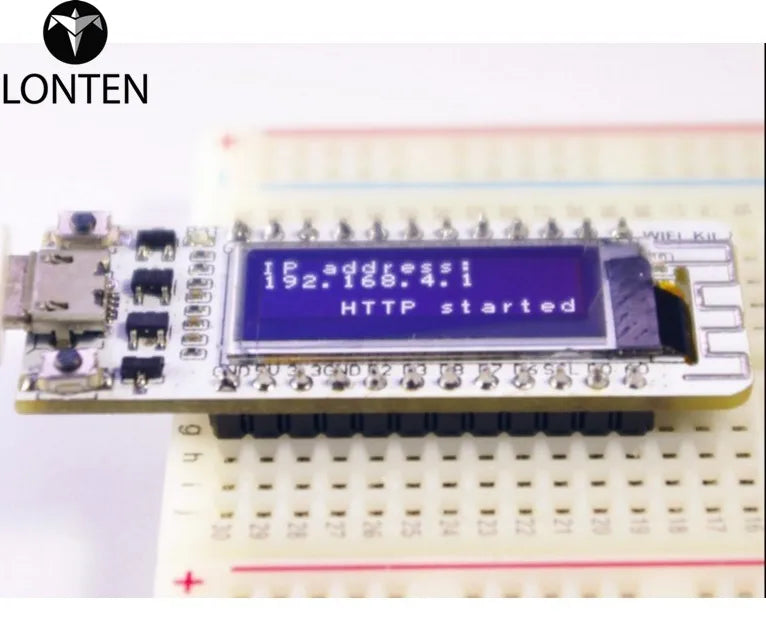 Custom Lonten ESP8266 WIFI Chip 0.91 inch OLED CP2014 32Mb Flash ESP 8266 Module Internet of things Board PCB for NodeMcu Manufacturer
