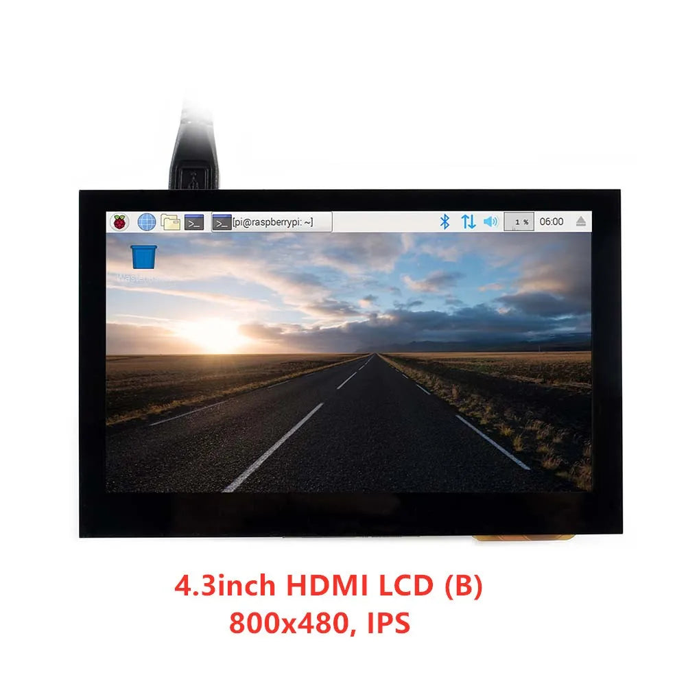 Custom 4.3inch, 800x480, Capacitive Touch Screen LCD Tablet, interface, Supports Raspberry Pi, BB Black,Multi Systems Manufacturer