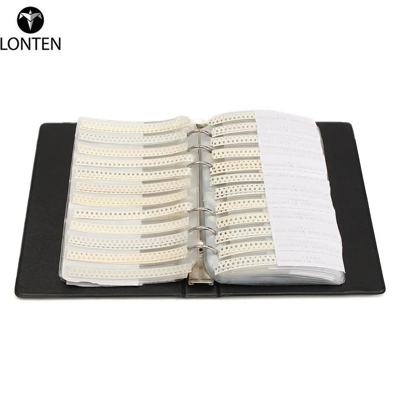Custom Lonten New 1Pc 0805 SMD Sample Book 5% 63Values 3025Pcs YAGEO Resistor Assortment Kit and 17Values 700PcsCapacitor Set o Manufacturer