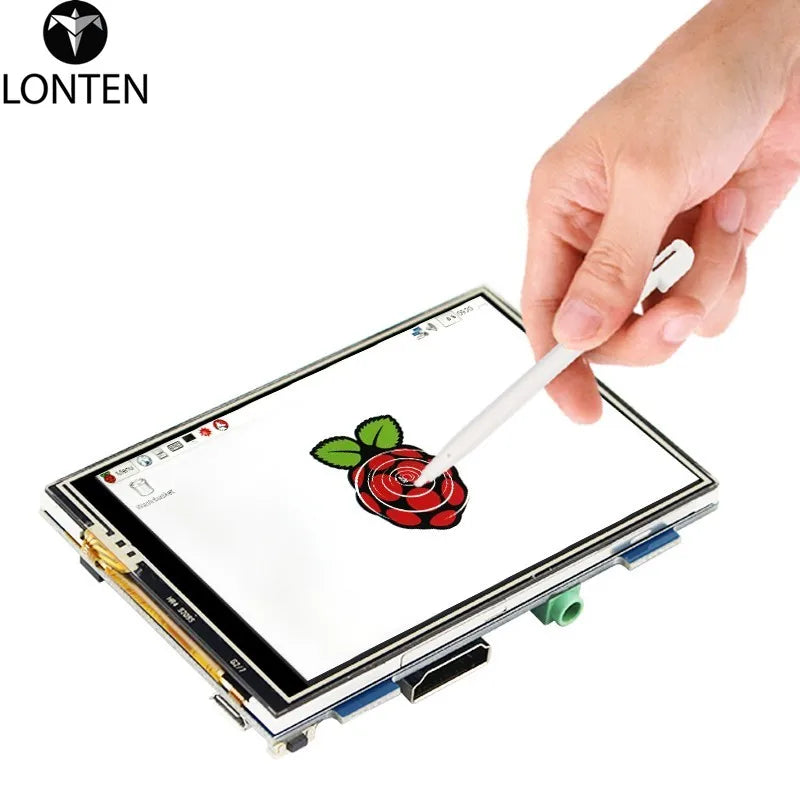 Custom Lonten Raspberry Pi 3 Model B 3.5 Inch Touch Screen Display 480 x 320 LCD + Acrylic Case Compatible with Raspberry Pi 3B+ Plus/ Manufacturer