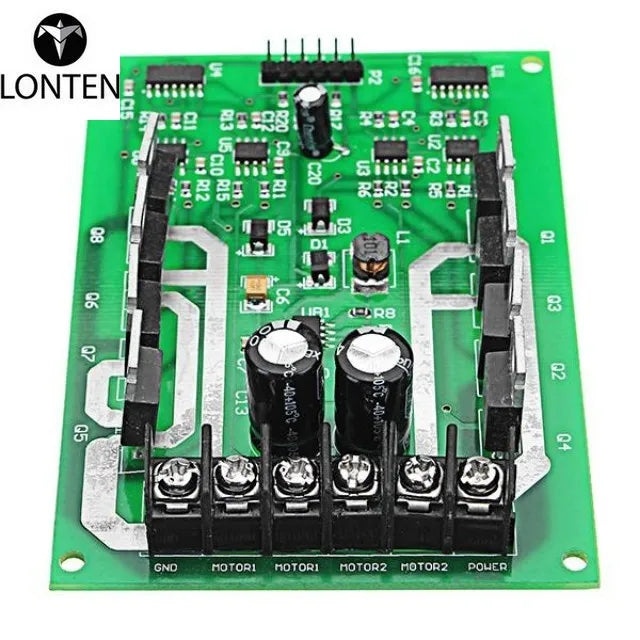 Custom Lonten DC 3-36V 15A-30A PWM DC Dual Channel Motor Driver Board Industrial Grade High Power Bridge Control Module Strong Braking Manufacturer