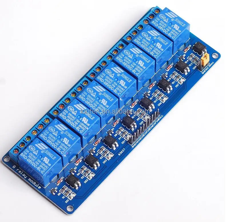 Custom 1pcs 5v 8 channel relay module with optocoupler Relay Output 8 way relay module for arduin Manufacturer