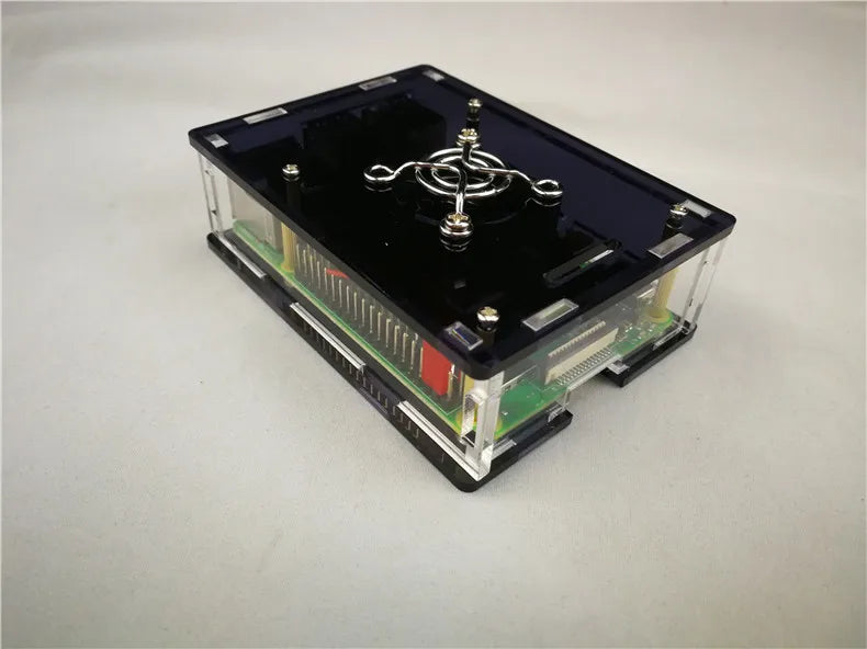 Custom In Stock !!!! Raspberry Pi 4 full cover acrylic Case Box can assemble Cooling Fan for Raspberry Pi 4 case Manufacturer