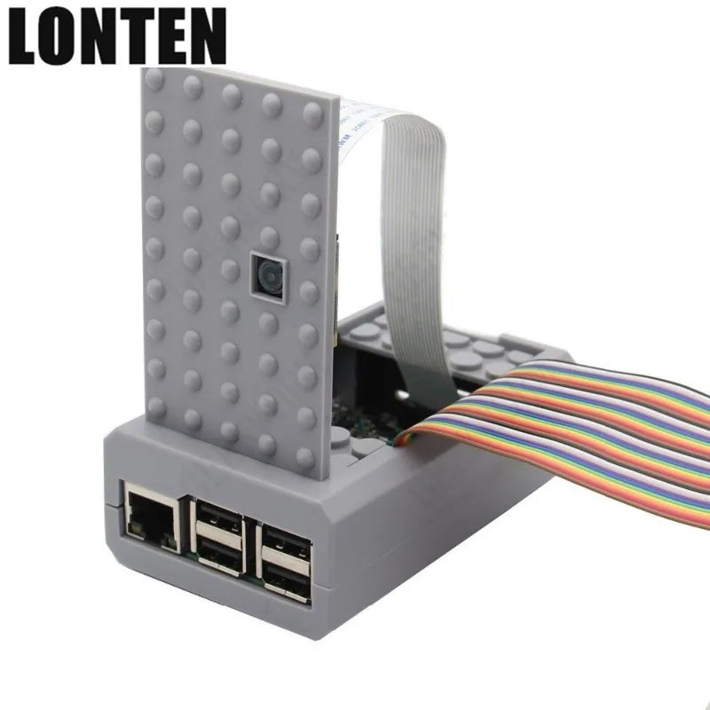 Custom Lonten Newest New Camera 5MP + ABS Case + 40P Ribbon Cable For Raspberry Pi 3 B+ Manufacturer