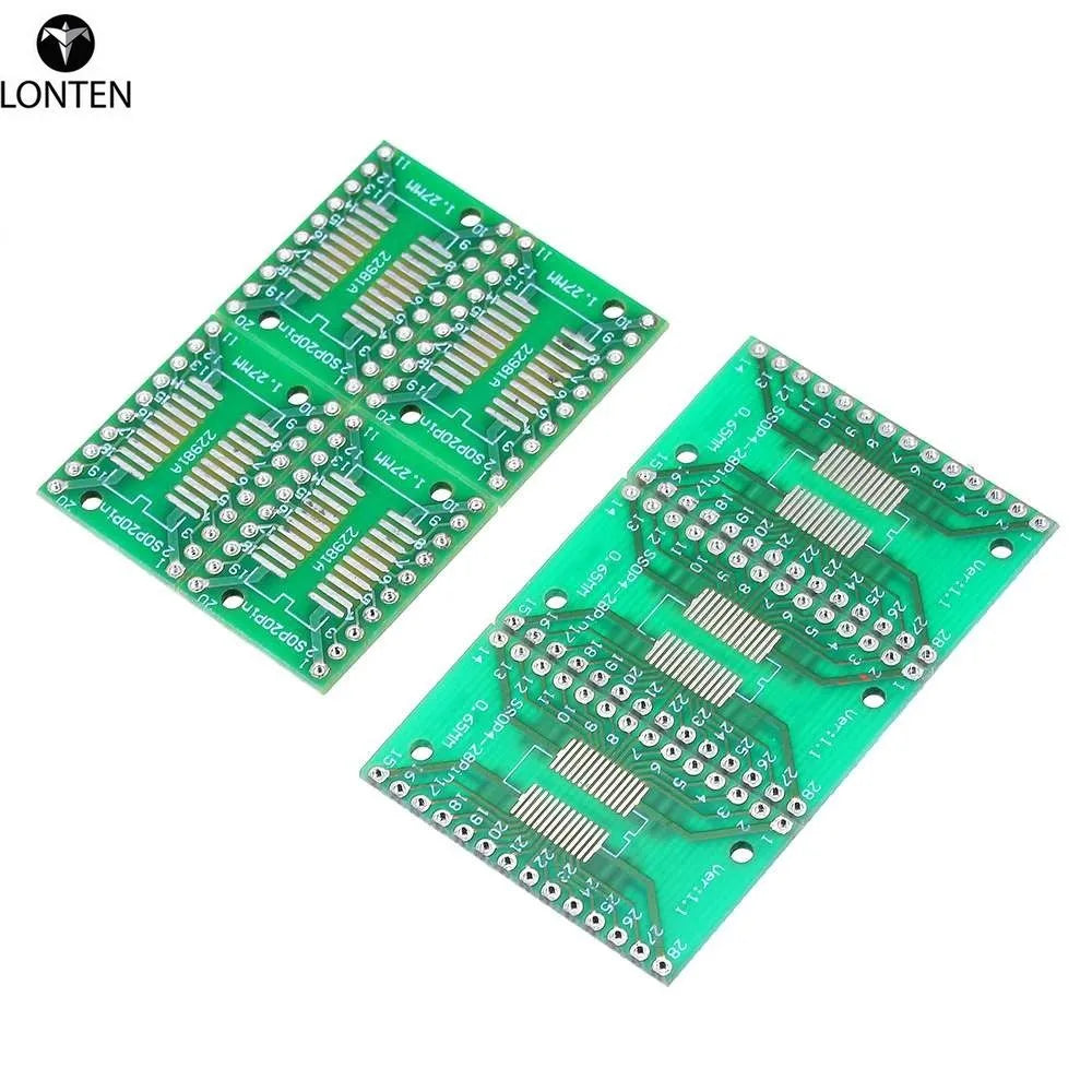 Custom Lonten NEW 35Pcs 7 Values Each 5 PCB Board Kit SMD Turn To DIP SOP MSOP SSOP TSSOP SOT23 8 10 14 16 20 24 28 SMT To DIP Manufacturer