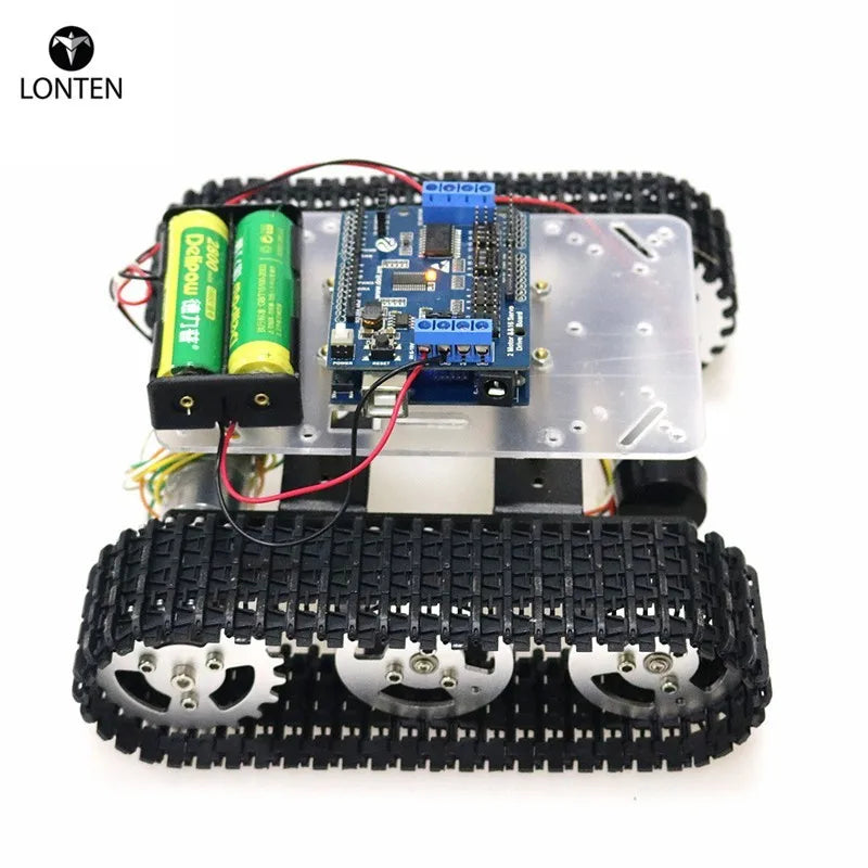 Custom Lonten WiFi RC Smart Robot Tank Chassis with Dual DC Motor ESPduino Development Board Motor Driver Board for DIY Project T100 Manufacturer