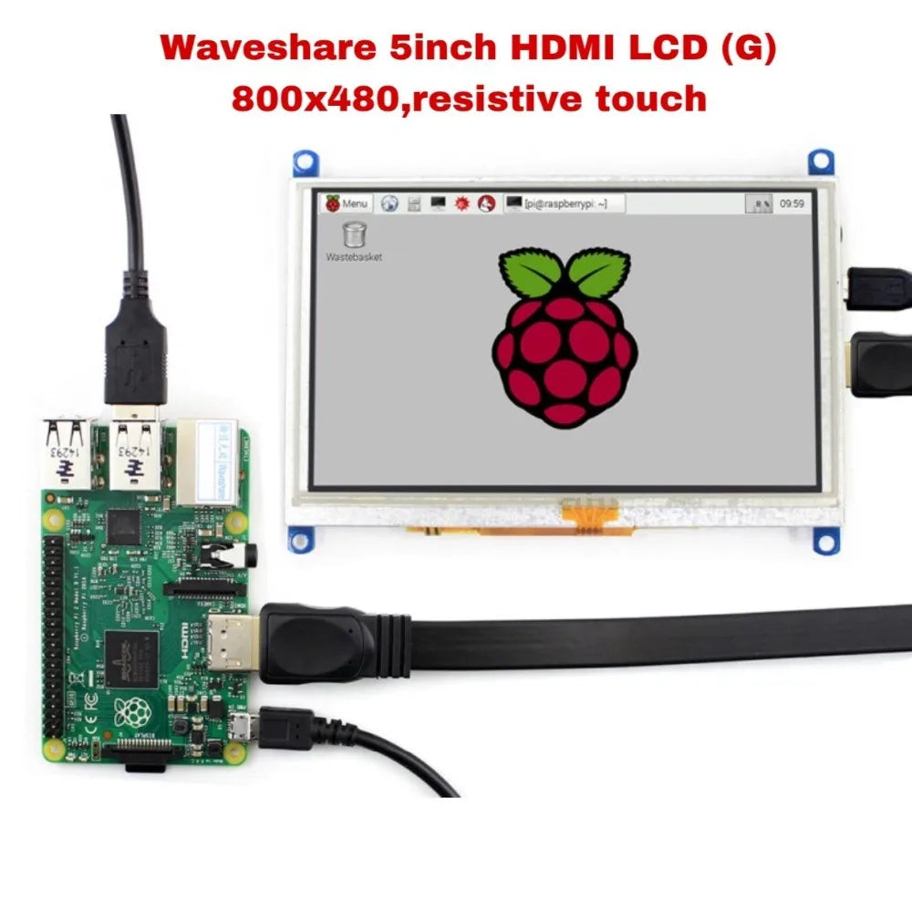 Custom 5inch, 800x480,Resistive Touch Screen LCD, interface,support Raspberry Pi,BB Black,Banana Pi, 10/8.1/8/7 Manufacturer
