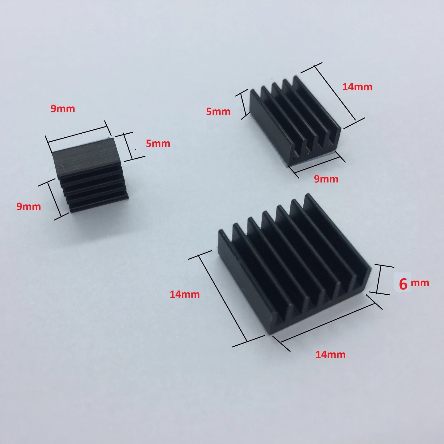 Custom Hot Raspberry Pi Heat Sink 1 Aluminum Raspberry Pi 4 Heat Sinks (Set of 3)-black Manufacturer