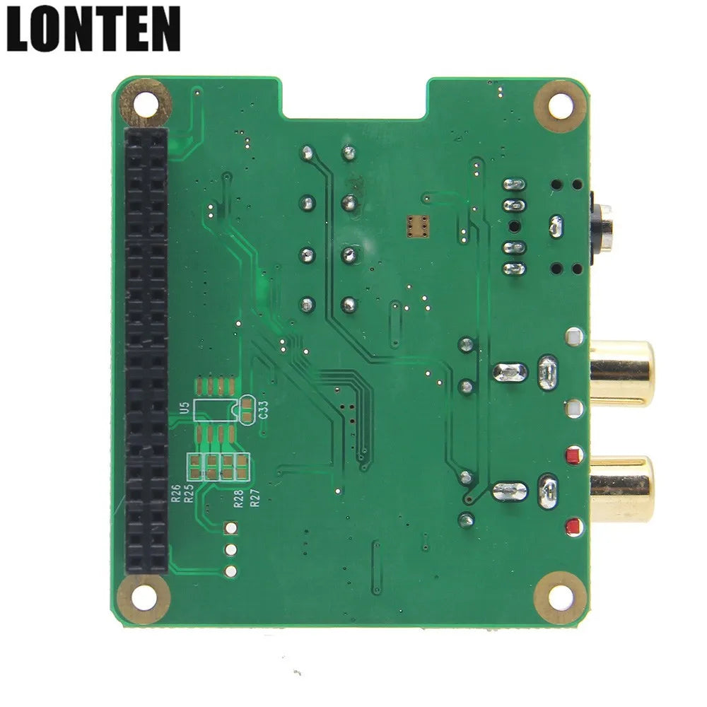 Custom Lonten Raspberry Pi HIFI DAC Expansion Board o Module + Acrylic Case Transparent Shell Set for DAC Expansion Board and Raspberry Manufacturer