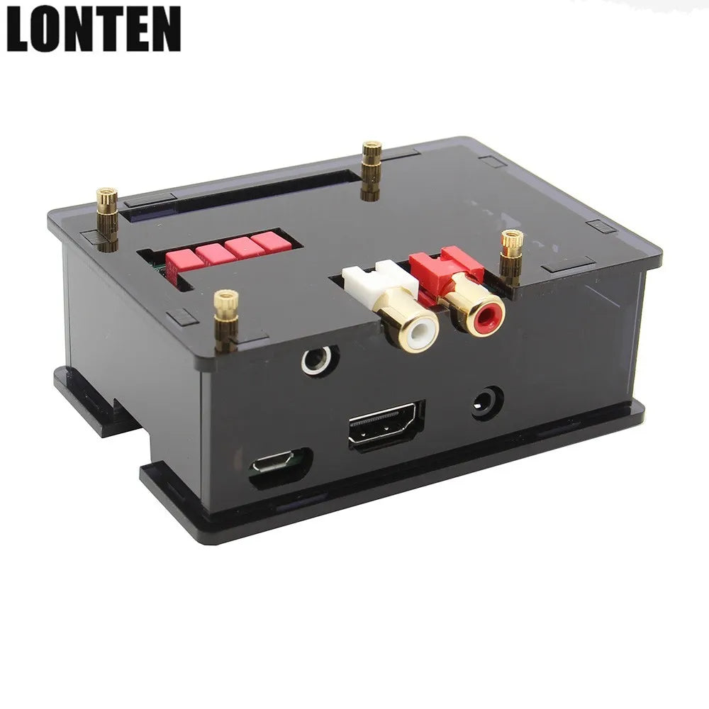 Custom Lonten Raspberry Pi HIFI DAC Expansion Board o Module + Acrylic Case Transparent Shell Set for DAC Expansion Board and Raspberry Manufacturer