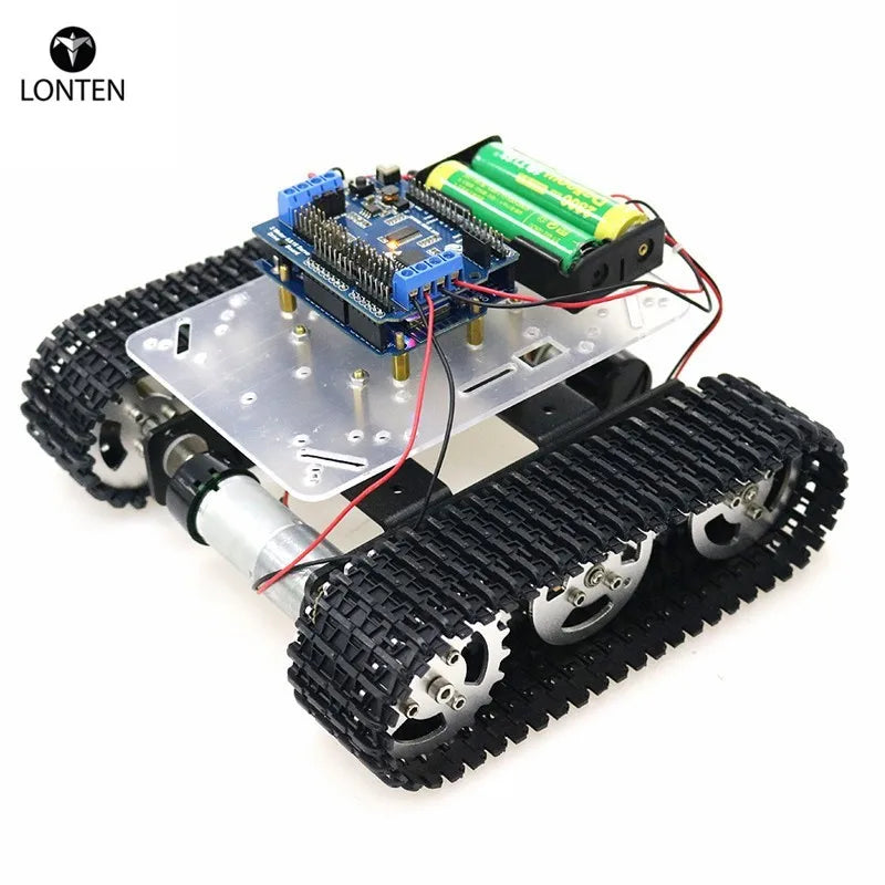 Custom Lonten WiFi RC Smart Robot Tank Chassis with Dual DC Motor ESPduino Development Board Motor Driver Board for DIY Project T100 Manufacturer