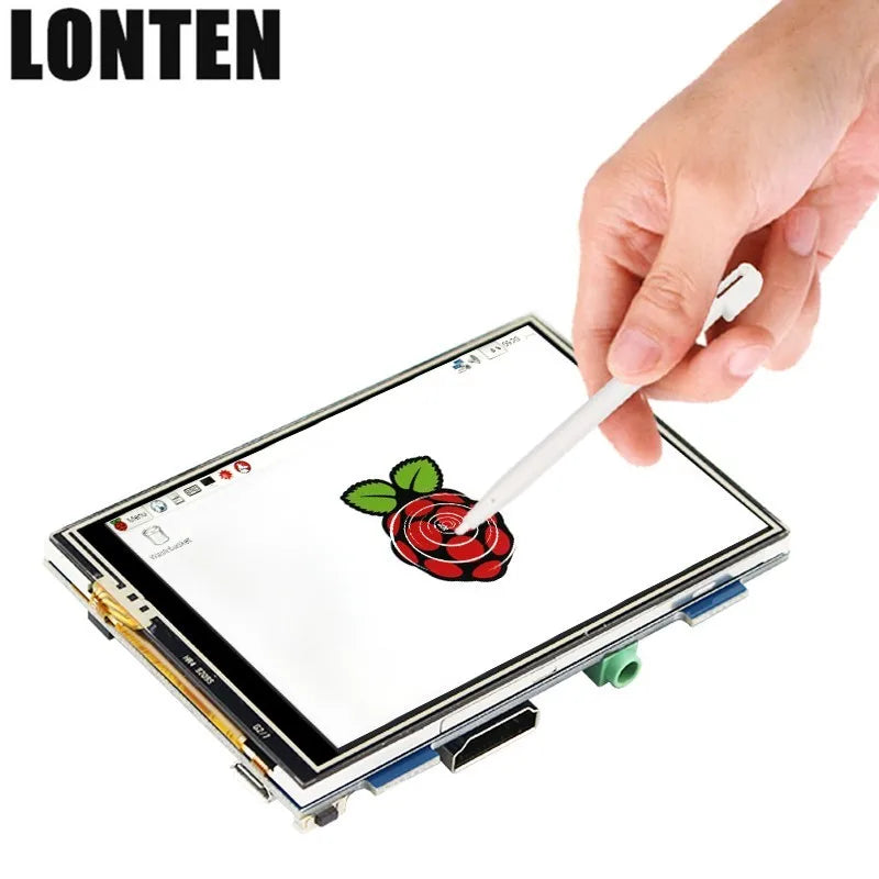 Custom Lonten Raspberry Pi 3 Model B 3.5 Inch Touch Screen Display 480 x 320 LCD + Acrylic Case Compatible with Raspberry Pi 3B+ Plus/ Manufacturer