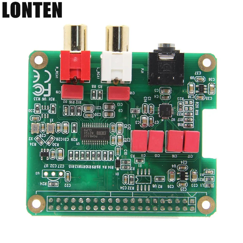 Custom Lonten Raspberry Pi HIFI DAC Expansion Board o Module + Acrylic Case Transparent Shell Set for DAC Expansion Board and Raspberry Manufacturer