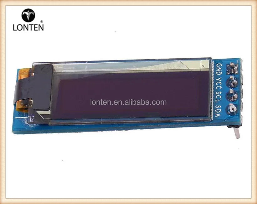 Custom 0.91 Inch 128x32 IIC I2C Blue OLED LCD Display DIY Module SSD1306 Driver IC DC 3.3V 5V For Arduino0 PIC Manufacturer