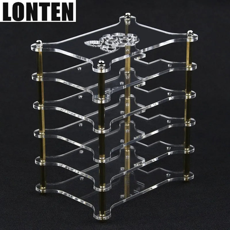 Custom Lonten Raspberry Pi 3 Model B+ Plus Acrylic Clear Case 5-layers with Logo Transparent Shell Acrylic Enclosure Box for Raspberry Manufacturer