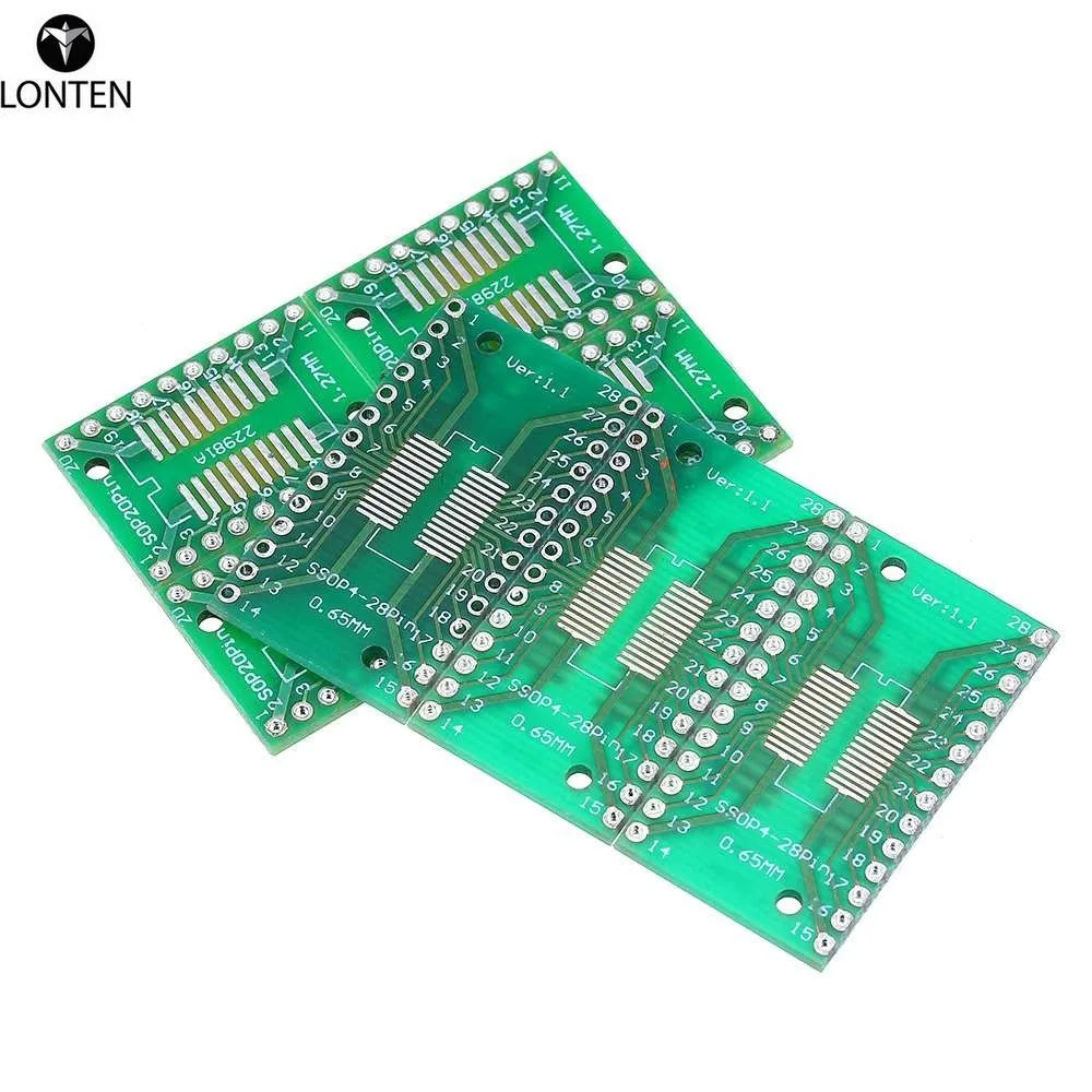 Custom Lonten NEW 35Pcs 7 Values Each 5 PCB Board Kit SMD Turn To DIP SOP MSOP SSOP TSSOP SOT23 8 10 14 16 20 24 28 SMT To DIP Manufacturer