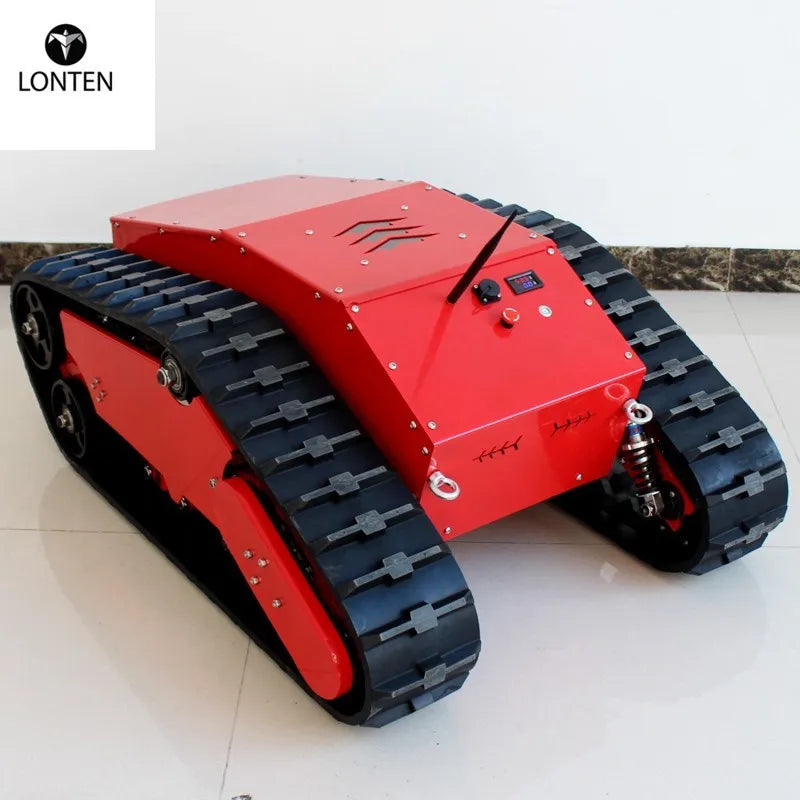 Custom Lonten 880t 100kg Load Big All Metal Robot Tank Platform Shock Absorption Chassis Suspension Crawler Chassis Manufacturer