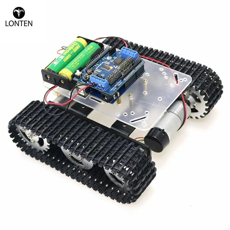 Custom Lonten WiFi RC Smart Robot Tank Chassis with Dual DC Motor ESPduino Development Board Motor Driver Board for DIY Project T100 Manufacturer