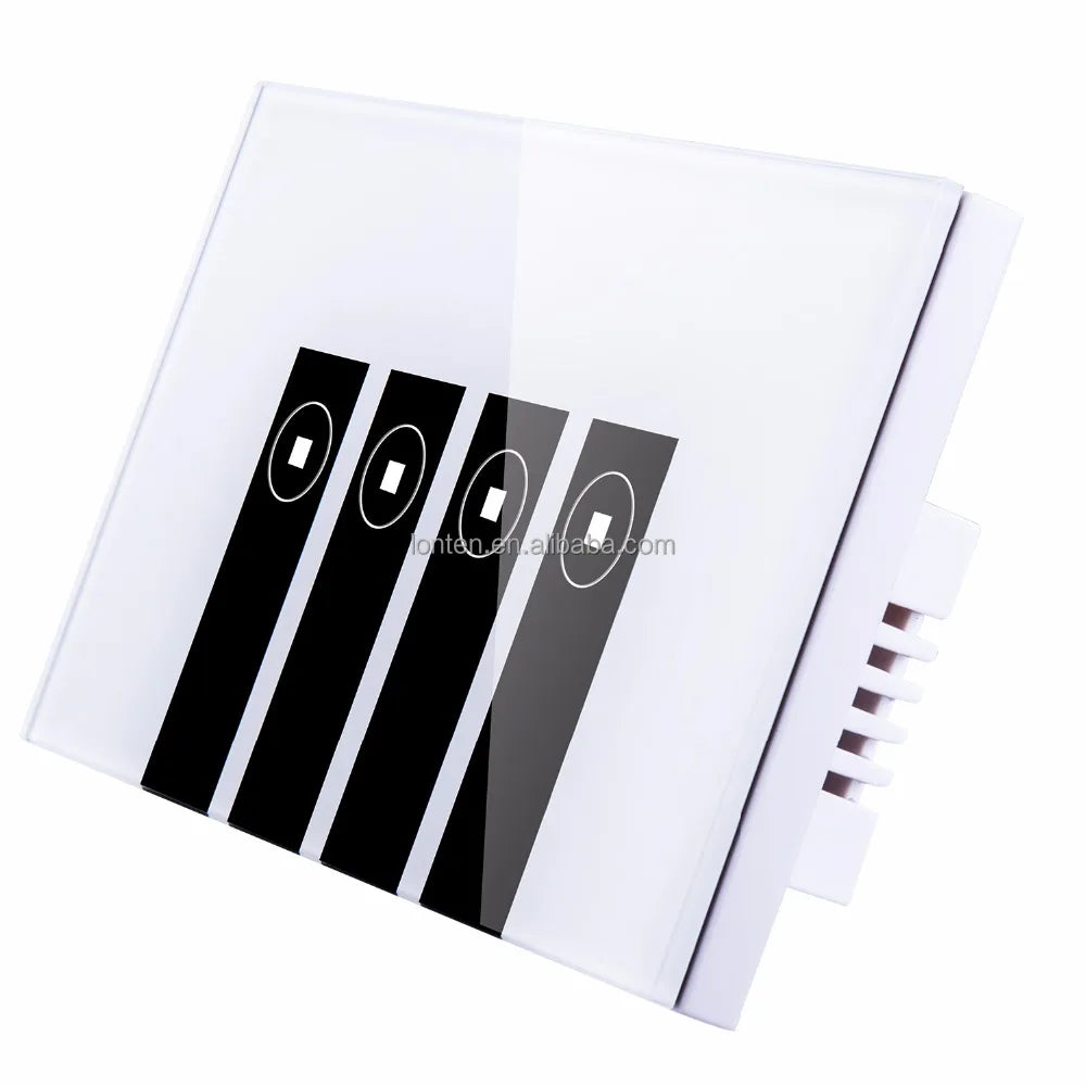 Custom Wifi Remote Control Switch 1/ 2/3 / 4 Gang Touch Wall Light Switch Tempered Glass Panel Work with Alexa, Google Home Manufacturer