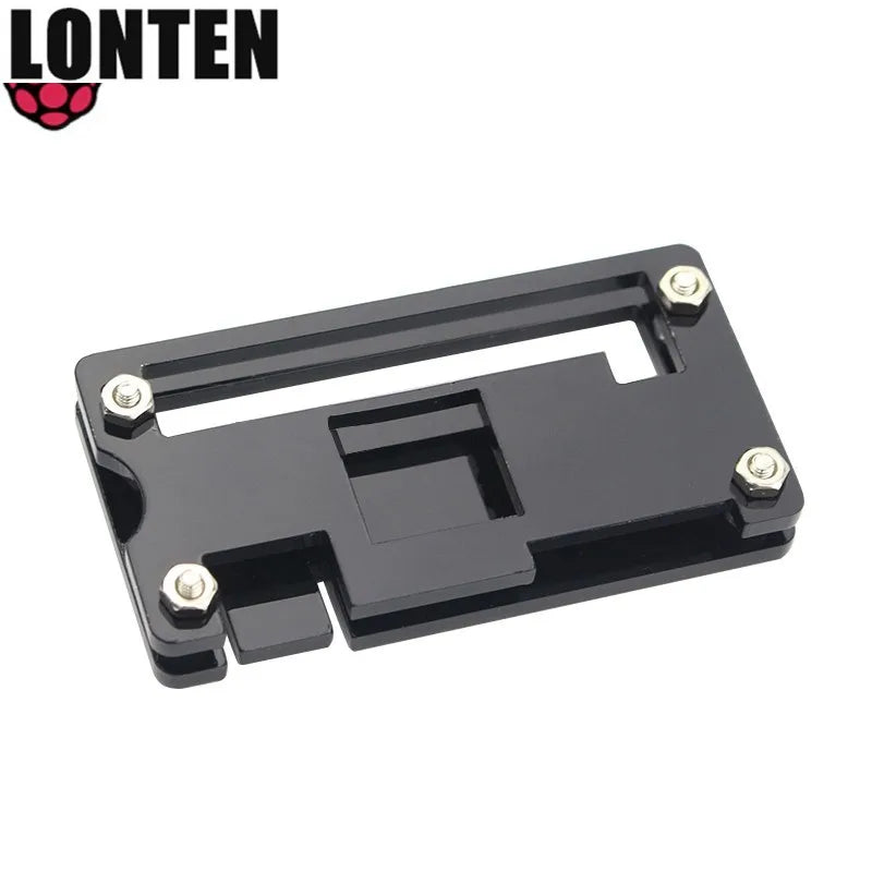 Custom Lonten Raspberry Pi Zero Acrylic Case with Heat Sink Clear Shell Black Enclosure Blue Box for RPI Zero Version 1.3 Manufacturer