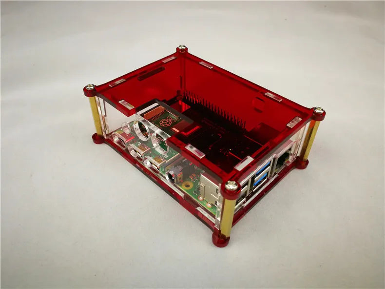 Custom Raspberry Pi 4 full cover acrylic Case Box for Raspberry Pi 4 case Electronic Component Manufacturer