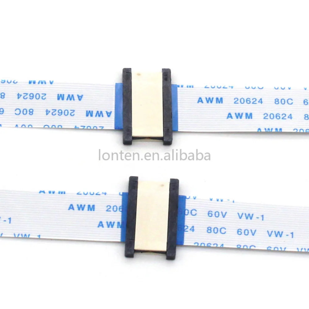 Custom FPC FFC Flexible Flat Cable Extension Board 0.5 mm Pitch AWM 20624 20706 20861 105C 60V VW-1 24 30 40 50 60PIN Connector Manufacturer