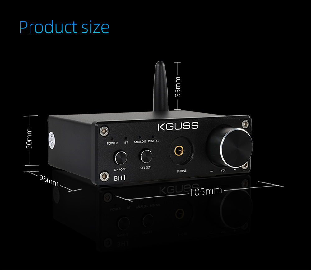 BH1 QCC3008 5.0 APTX CS8406 Audio Decoder USB DAC PCM5102A Headphone Amplifier AMP 16-64ohm DC5V pcb assembly