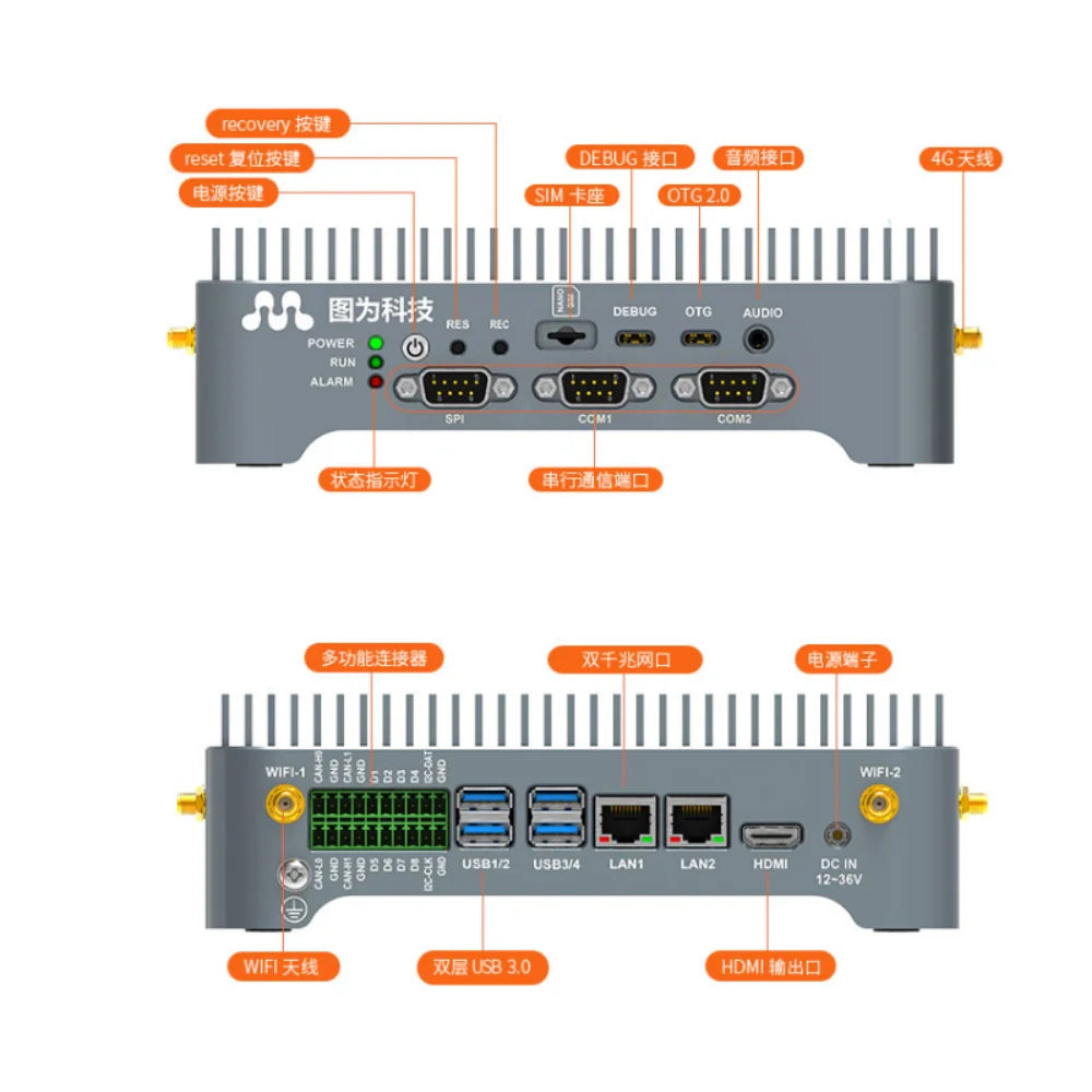 Custom PCBA nvidia jetson agx xavier T600 embedded development board edge computing gateway box Industrial grade development Manufacturer