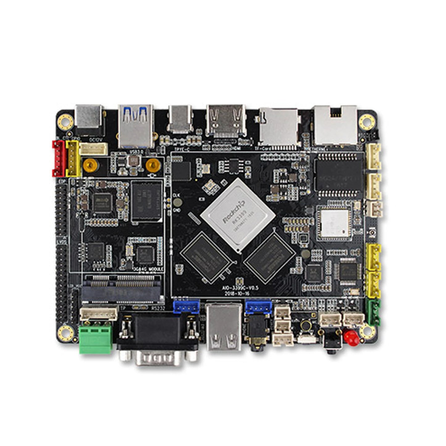 Custom AIO-3399C Six-core AI Development board NPU artificial intelligence edge calculation Android Linux open source Manufacturer