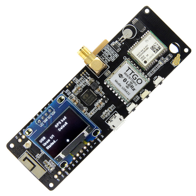 TTGO Meshtastic T-Beam V1.1 ESP32 433/868/915/923Mhz WiFi ESP32 GPS NEO-6M 18650 Battery Holder With OLED Custom PCB customize