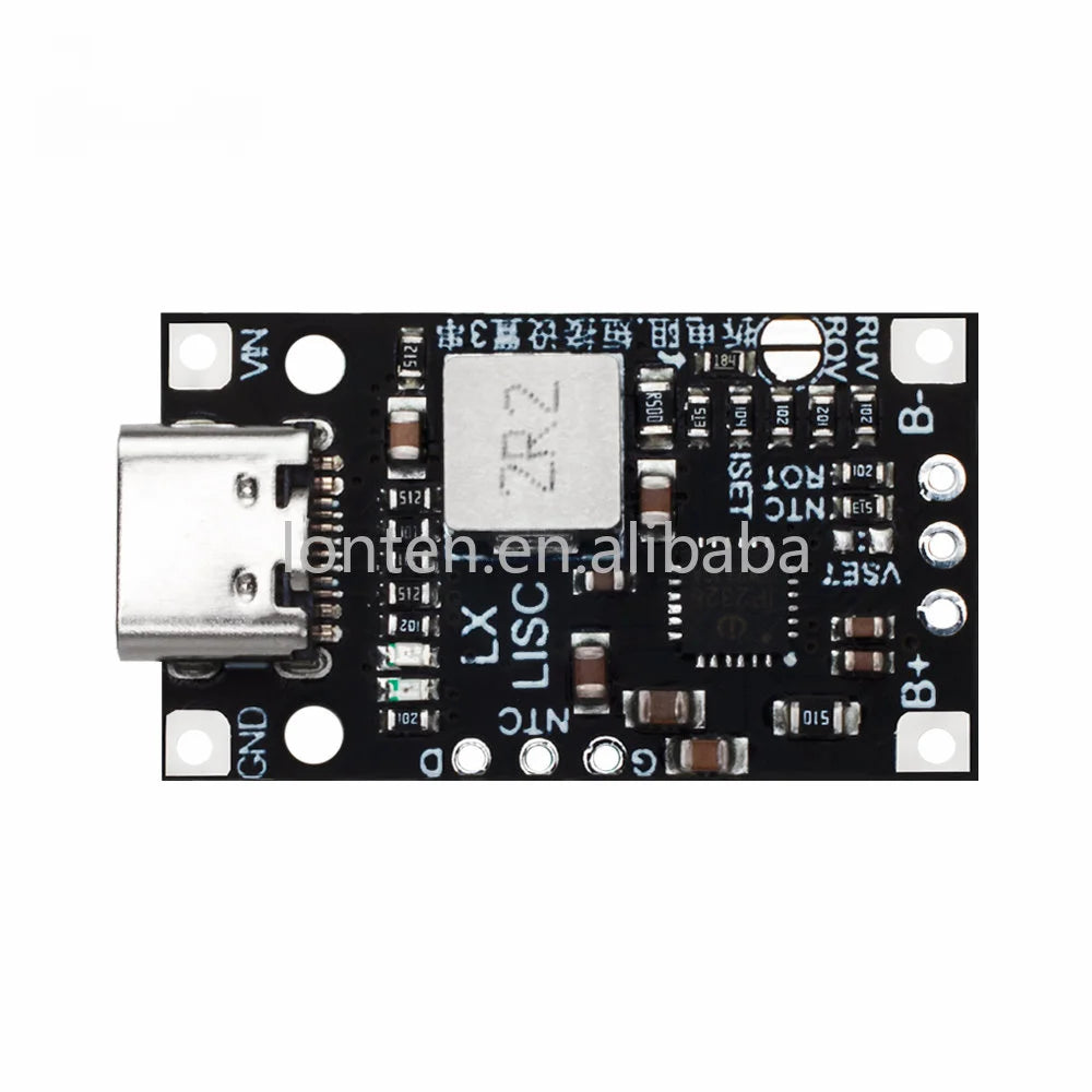 Custom Type-C USB 2-3S BMS 15W 8.4V 12.6V 1.5A Lithium Battery Charging Boost Module With Balanced Support Fast Charge With Indicator Manufacturer