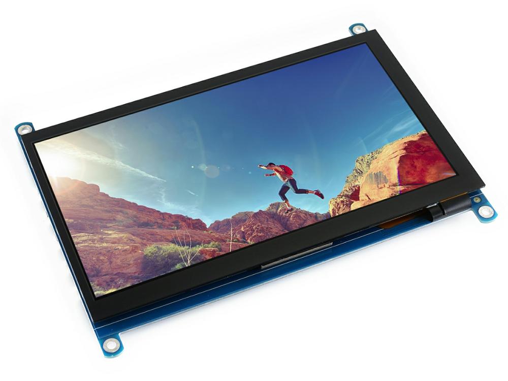7 inch LCD (H) Computer Monitor 1024*600 IPS Capacitive Touch Screen Supports Raspberry Pi Jetson Nano Win10 etc Custom PCB