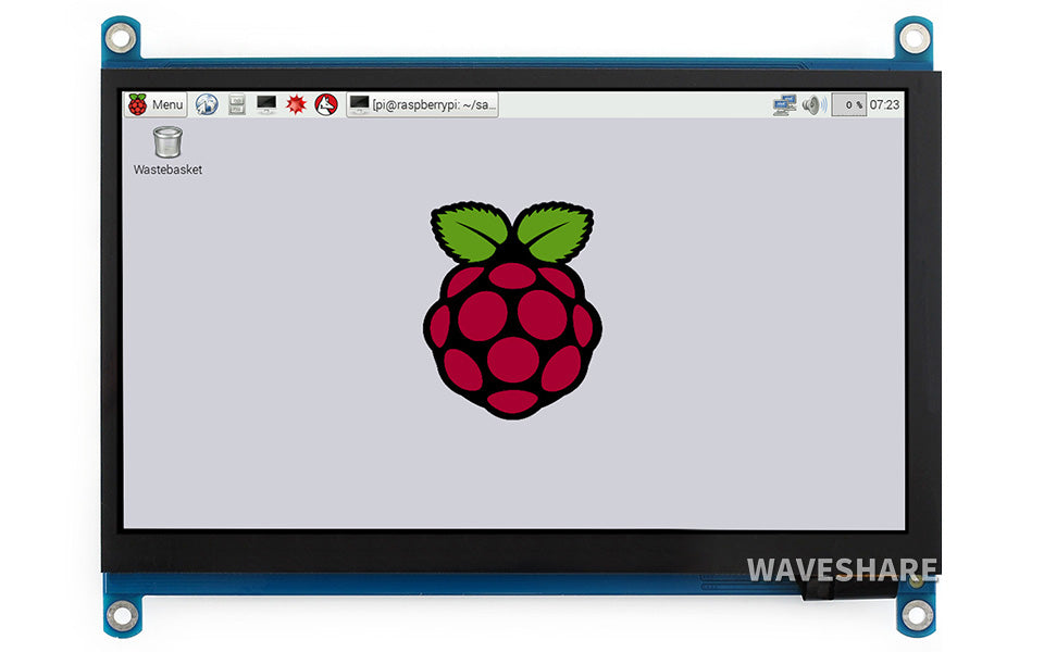 7 inch LCD (H) Computer Monitor 1024*600 IPS Capacitive Touch Screen Supports Raspberry Pi Jetson Nano Win10 etc Custom PCB