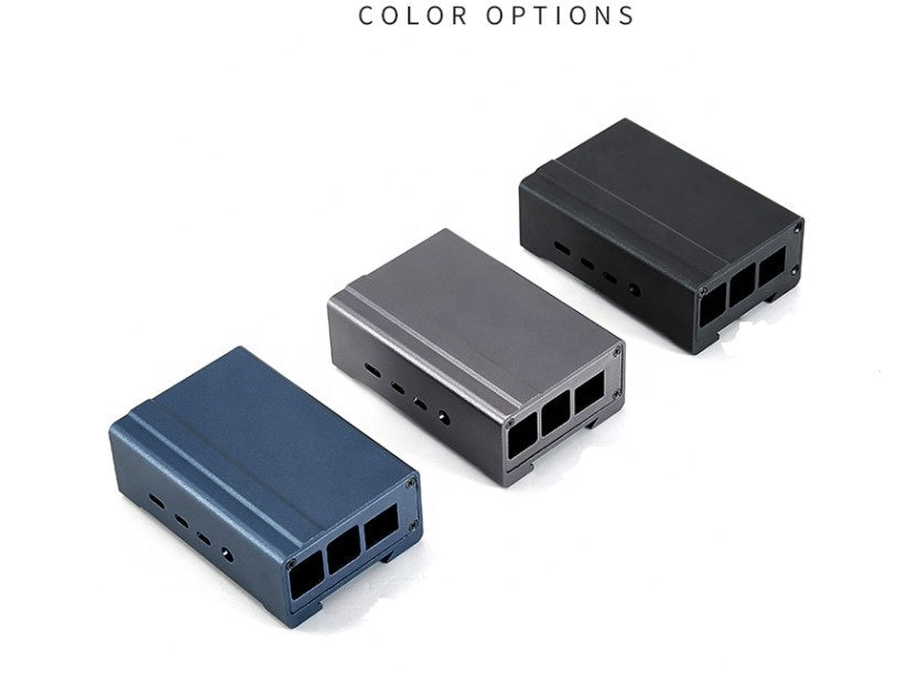 TF sd card Closed Industrial Raspberry Pi Case Aluminum Alloy Enclosure Case + Fan + Heat sink enclosed LT-4BA12 customize