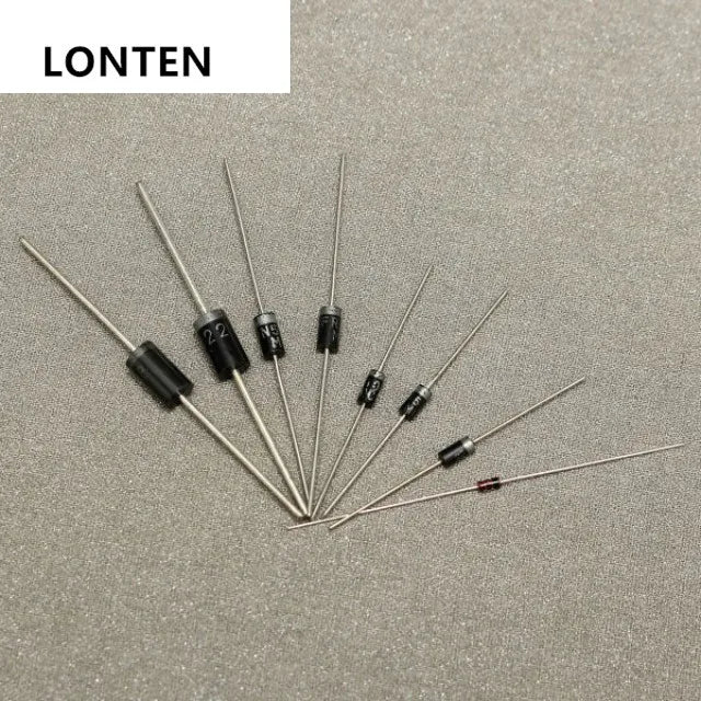 Custom Lonten 100Pcs 8 Values Diode Bag Assortment Kit 1N4148 FR107 1N5408 For DIY Manufacturer