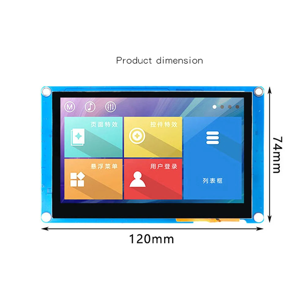 Custom LONTEN 4.3 inch HMI serial port smart touch screen TJC4827X343_011C capacitive touch screens Manufacturer