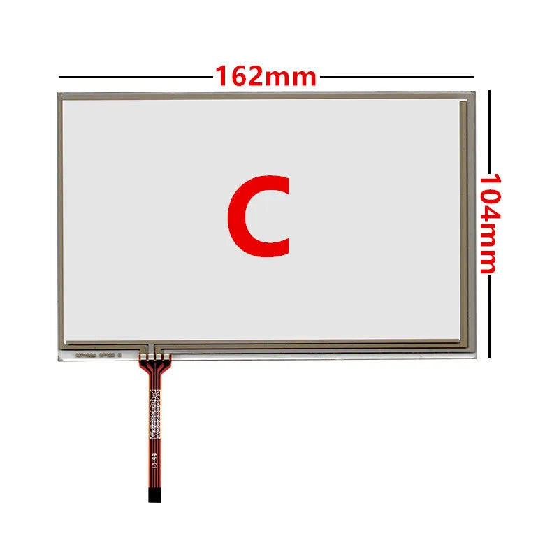 Custom 5.6/6/7/7.1/7.4 Inch Resistance Digitizer Touch Screen Panel Glass For Car DVD GPS Navigation Multimedia Industrial Manufacturer
