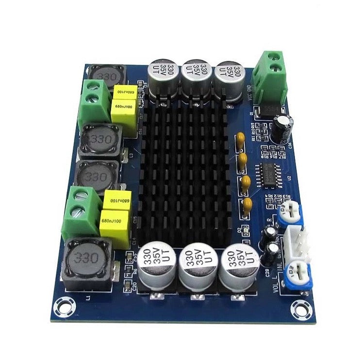 120W*2 TPA3116D2 Stereo Audio Amplifier Board Dual-channel Digital Class D Power Amplificador Modul 12V-24V DIY pcb assembly Custom